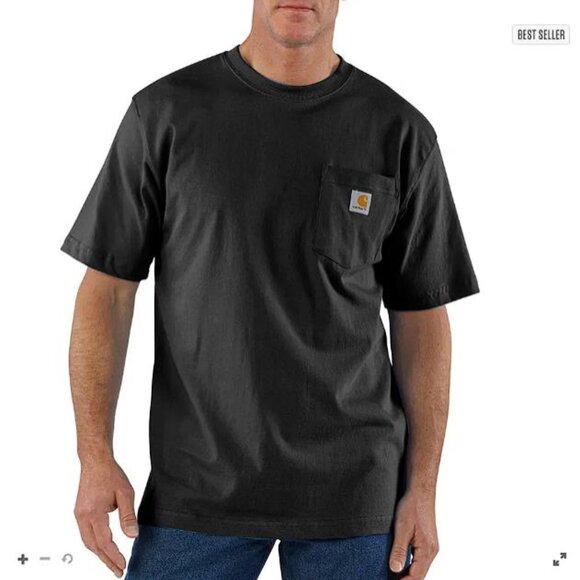 CARHARTT Men's Loose Fit Heavyweight Short-Sleeve Pocket T-Shirt Size L Tall - Picture 1 of 5